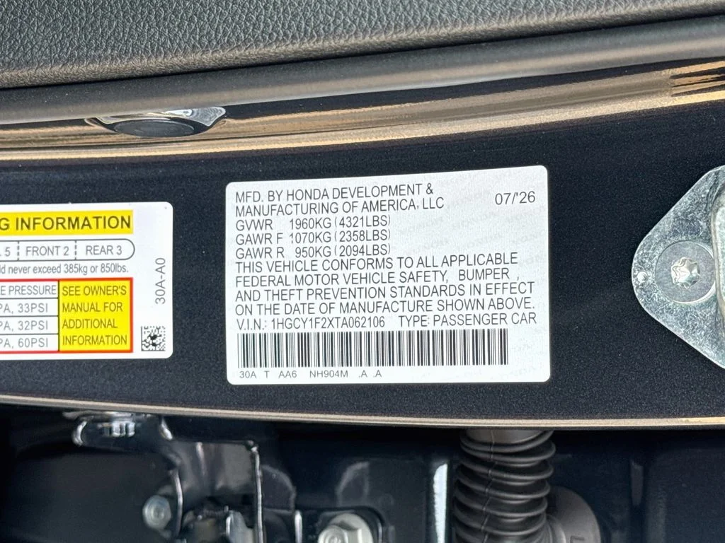 New 2026 Meteorite Gray Metallic Honda LX image 31