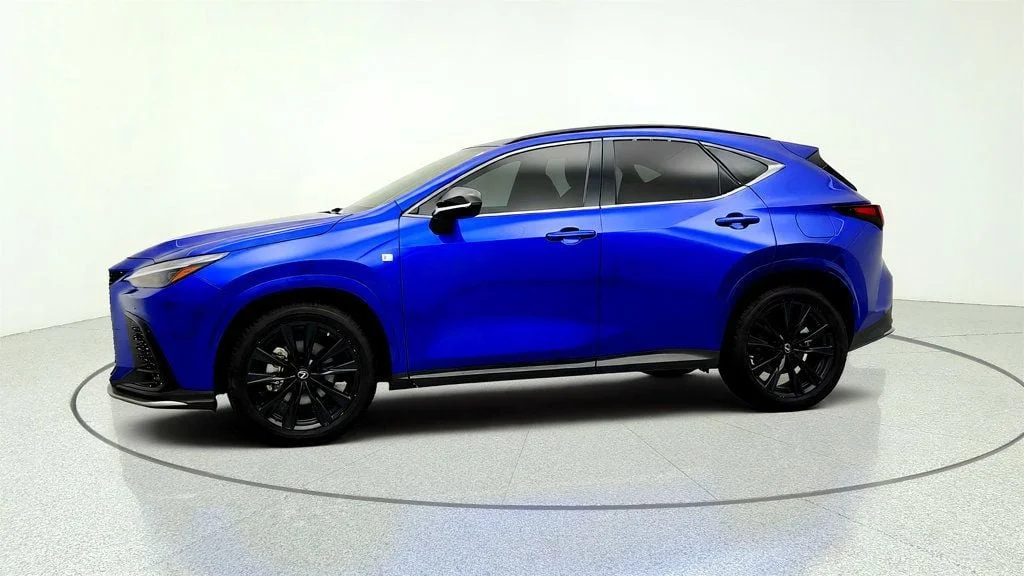 Used 2022 Ultrasonic Blue Mica 2.0 Lexus NX 450h+ F SPORT AWD w/ Panoramic View Monitor & 6.6kW Charger image 8