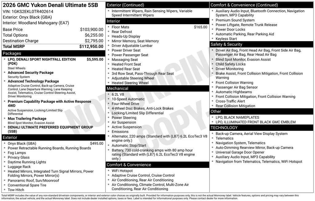 New 2026 Onyx Black GMC Denali Ultimate image 17