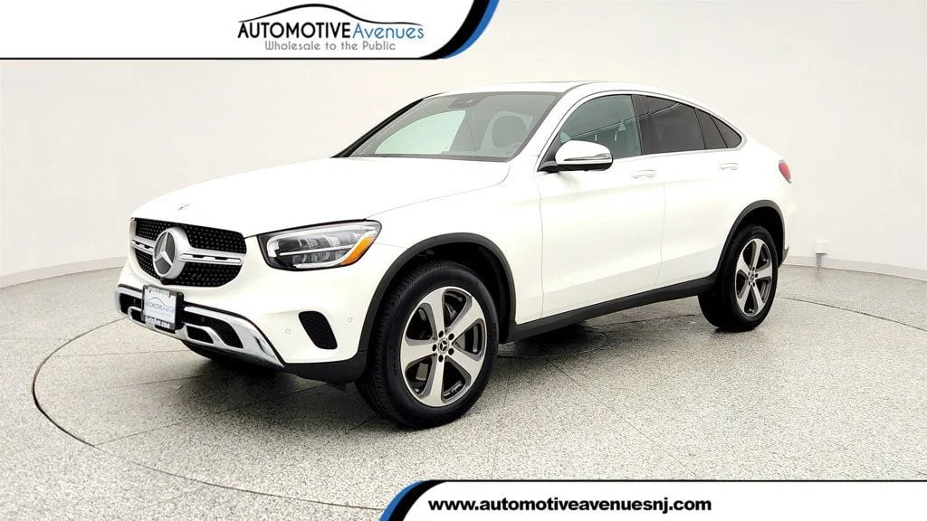 Used 2023 Polar White Mercedes-Benz GLC 300 4MATIC® Coupe w/ Burmester Surround Sound image 1