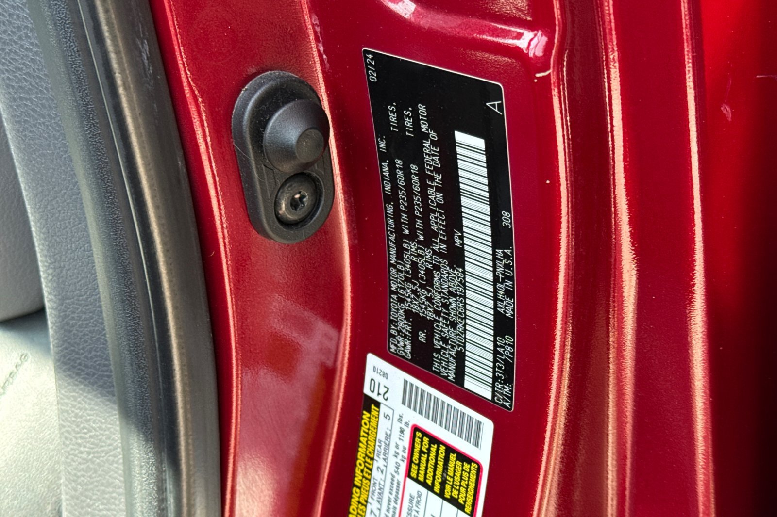 Used 2024 Red Toyota Limited image 36