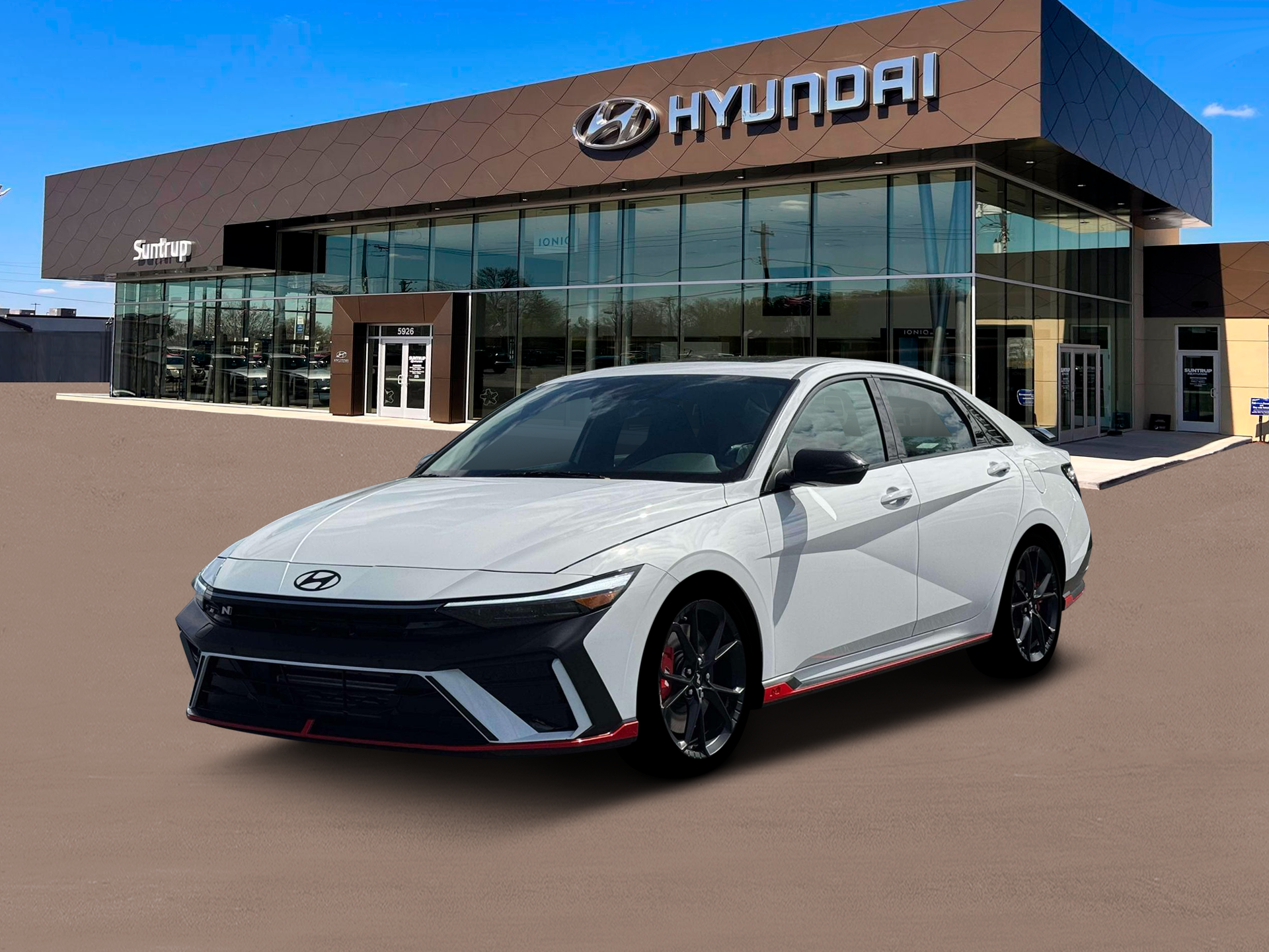 New 2026 Atlas White Hyundai Sedan image 1