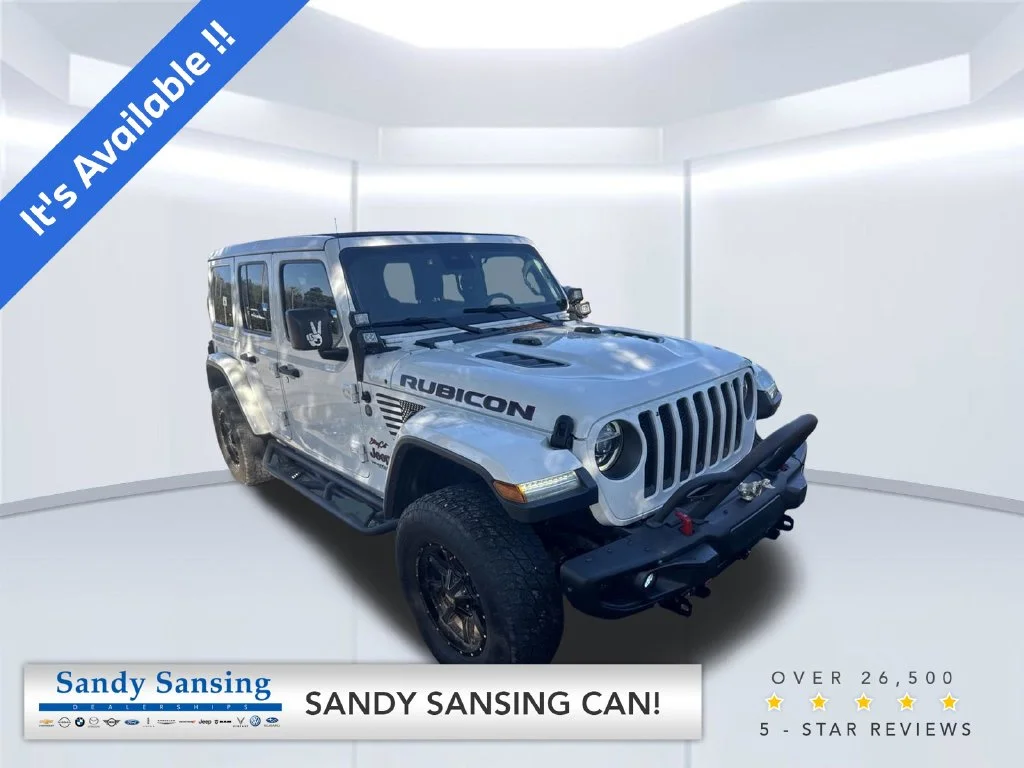 Used 2020 White Jeep Unlimited Rubicon image 1