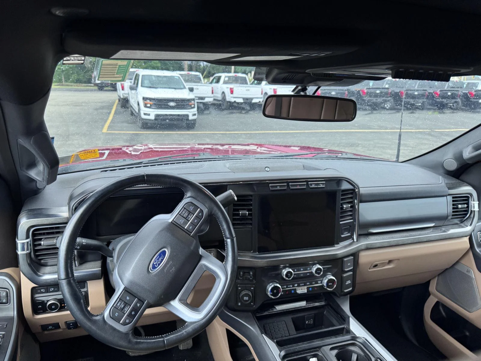 Used 2023 Rapid Red Metallic Tinted Clearcoat Ford LARIAT image 8