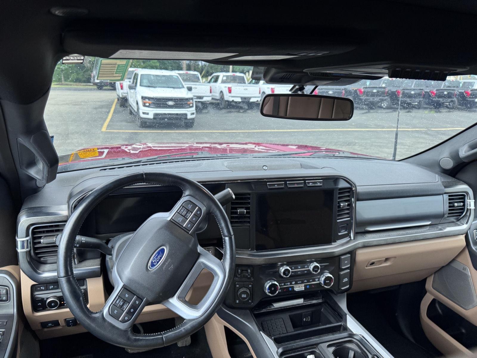 Used 2023 Rapid Red Metallic Tinted Clearcoat Ford LARIAT image 8