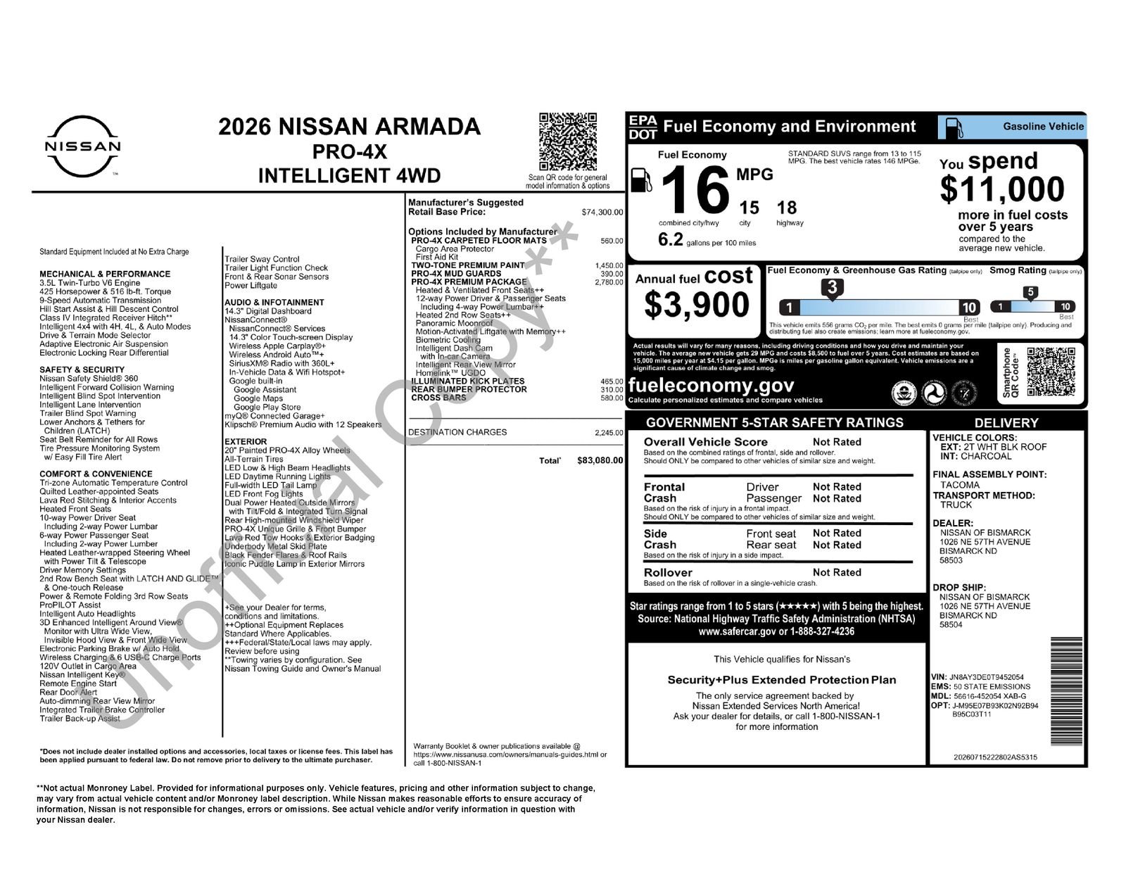 New 2026 White Nissan PRO-4X image 15