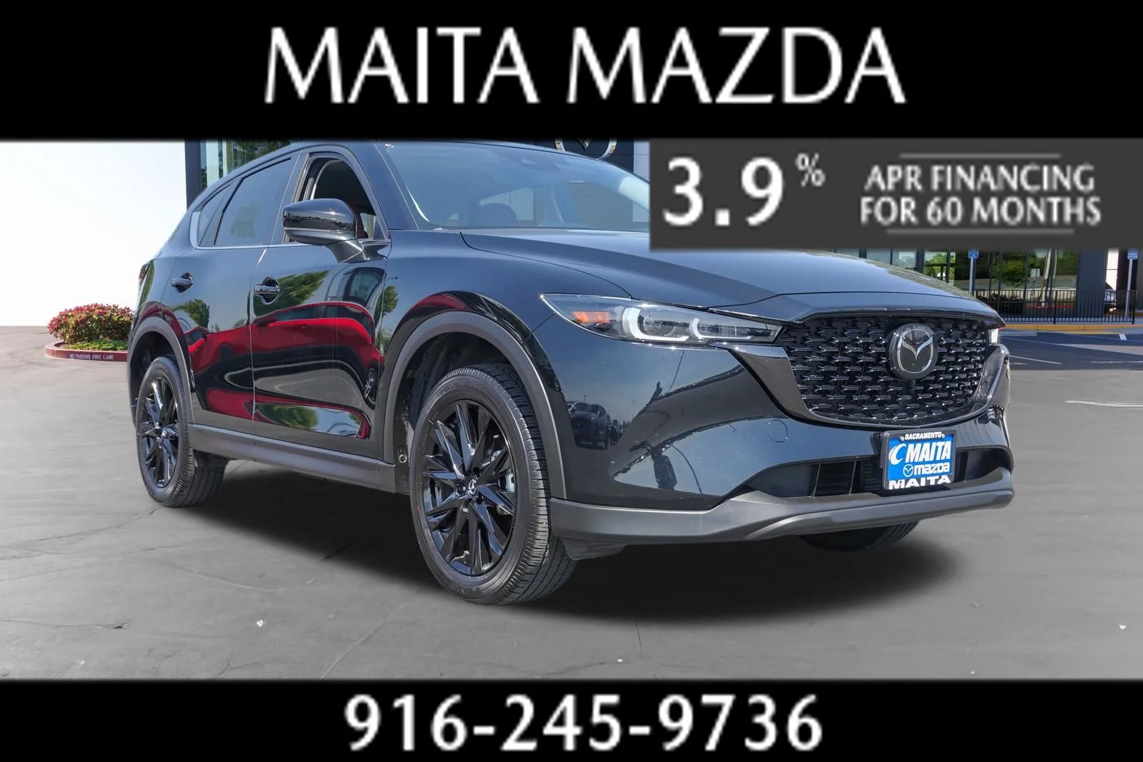 Certified Used 2025 Jet Black Mica Mazda 2.5 S Carbon Edition image 1