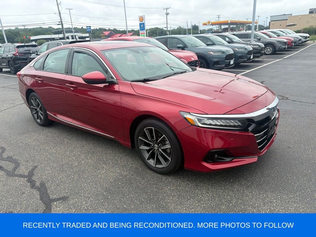 Used 2021 Radiant Red Metallic Honda EX-L image 1