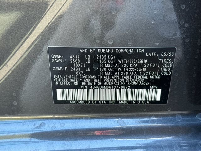 New 2026 MAGNETITE GRAY PEARL Subaru Limited image 35