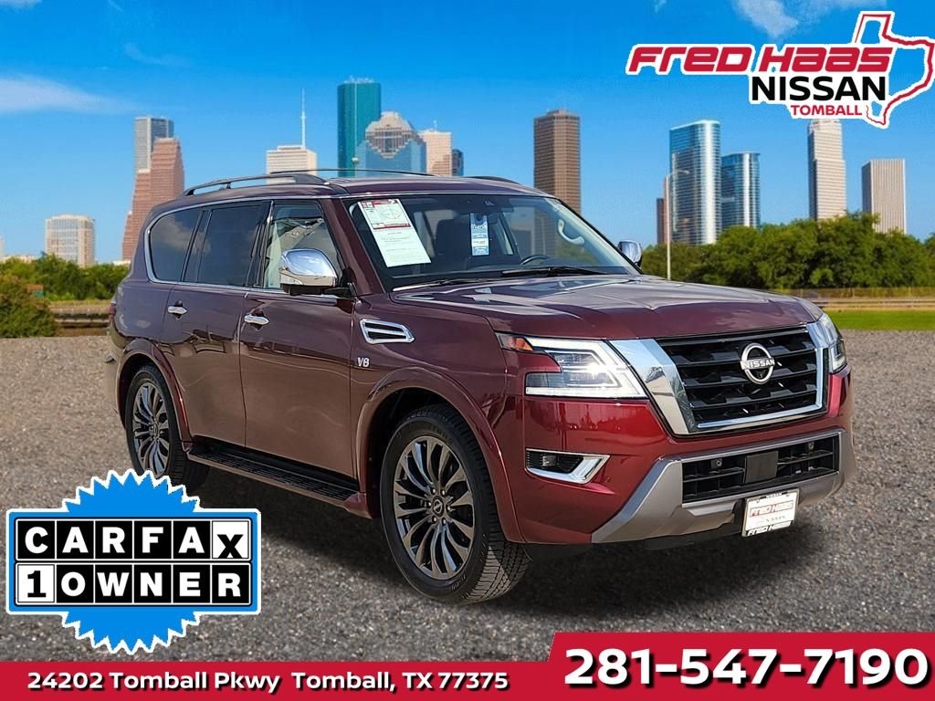 Used 2022 Red Nissan Platinum image 1