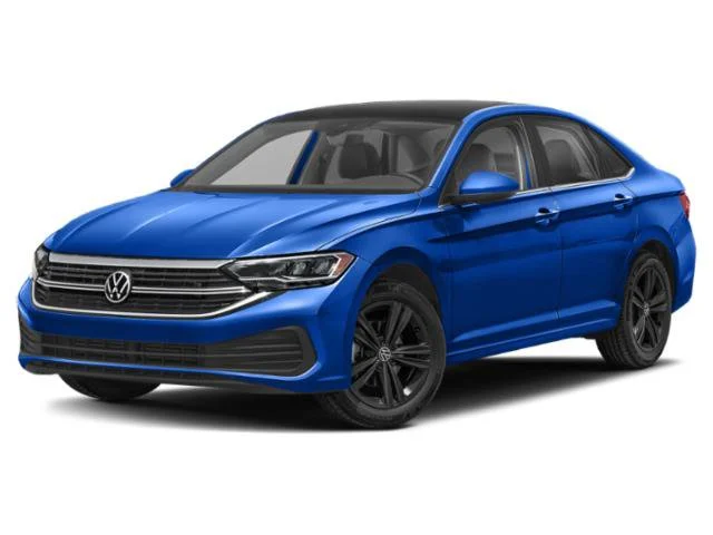 Used 2024 Rising Blue Metallic Volkswagen SE image 1