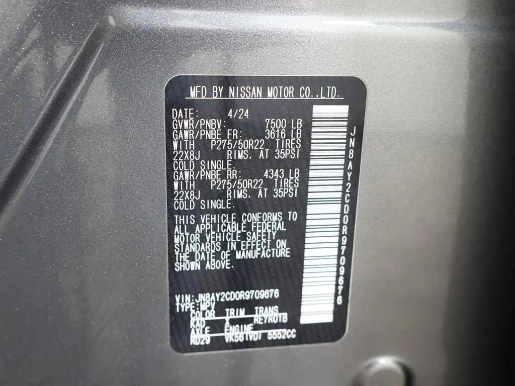 2024 Nissan Armada Platinum - Photo 64
