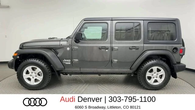 Used 2020 Gray Jeep Unlimited Sport image 5