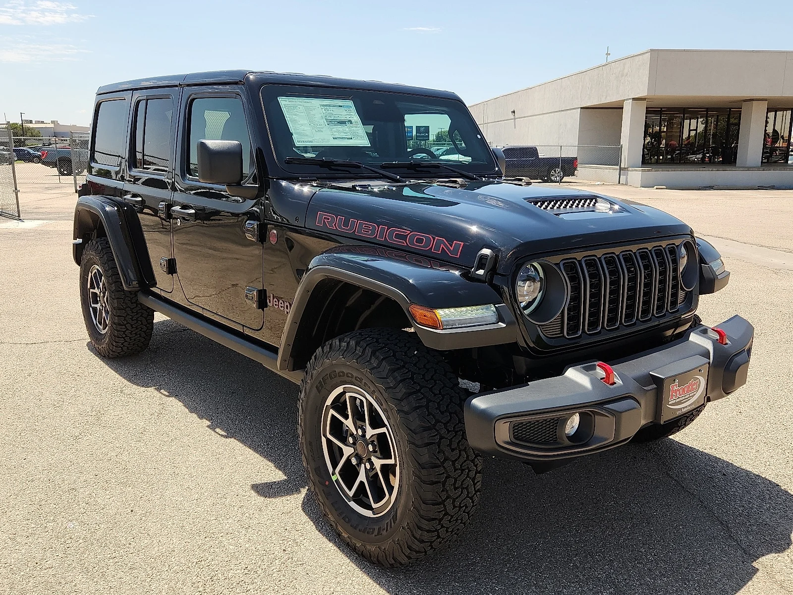 New 2026 Black Clear-Coat  Paint Jeep 4-DOOR RUBICON image 6