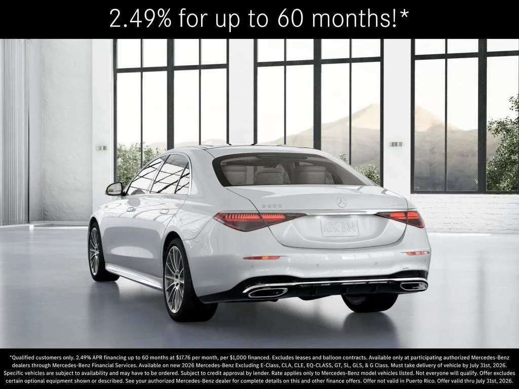 New 2026 MANUFAKTUR Moonlight White Metallic Mercedes-Benz S 500 image 27