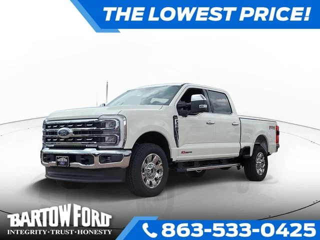 New 2026 White Metallic Ford Lariat image 1