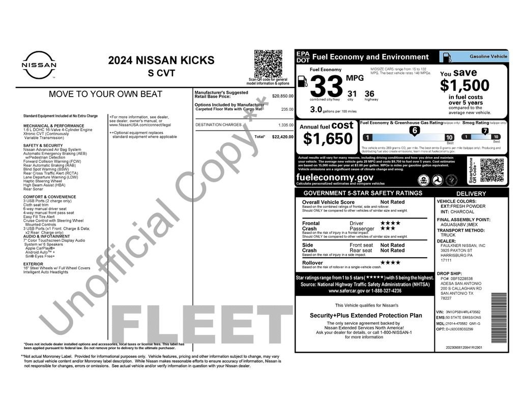 Used 2024 White Nissan S image 8