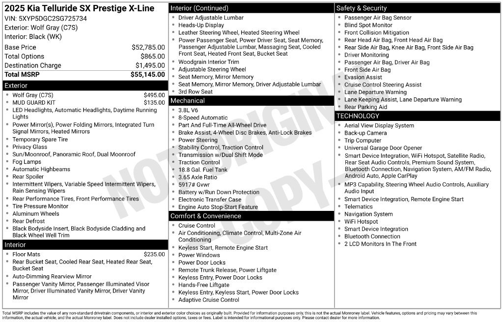 Used 2025 Gray Kia SX-Prestige X-Line image 27