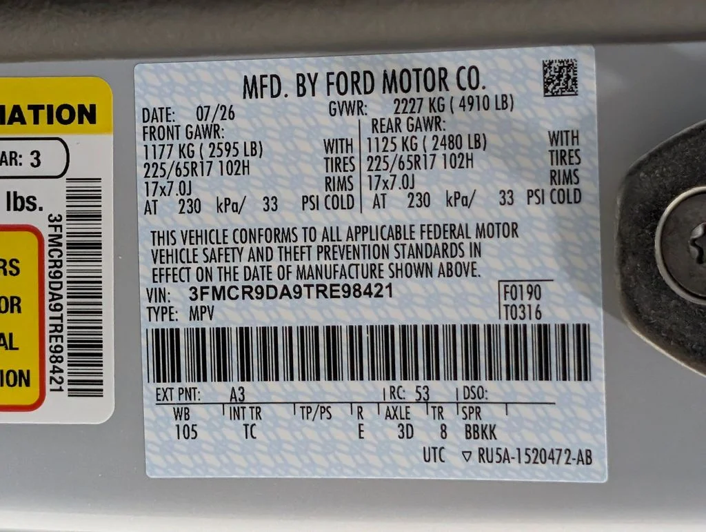 New 2026 Space White Metallic Ford Badlands® image 23