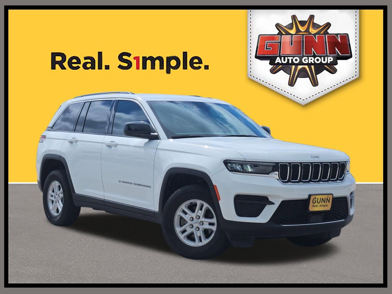 Used 2024 Bright White Clearcoat Jeep Laredo A image 1