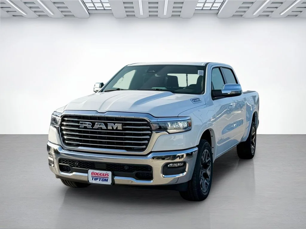 New 2026 Bright White Clear-Coat Exterior Paint RAM Laramie image 6