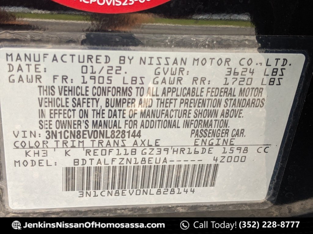 Used 2022 Black Nissan 1.6 SV image 44