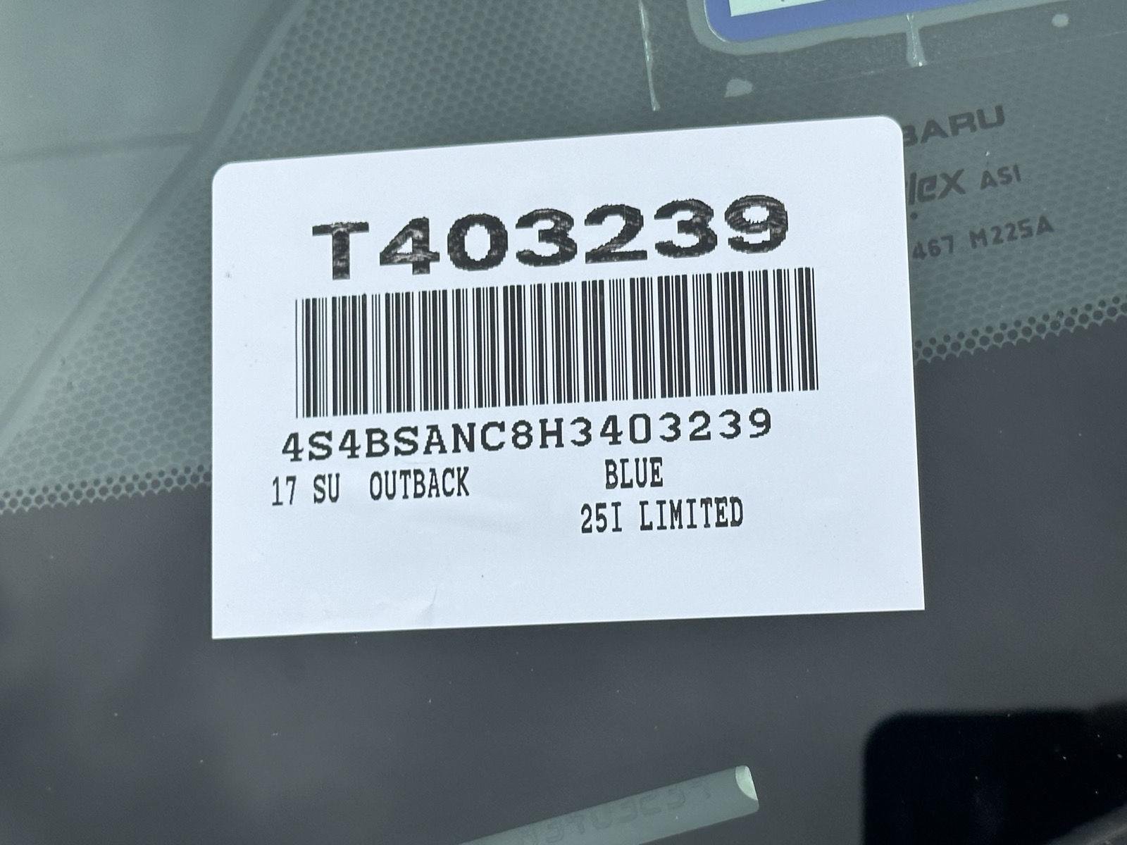 Used 2017 Twilight Blue Metallic Subaru Limited image 14