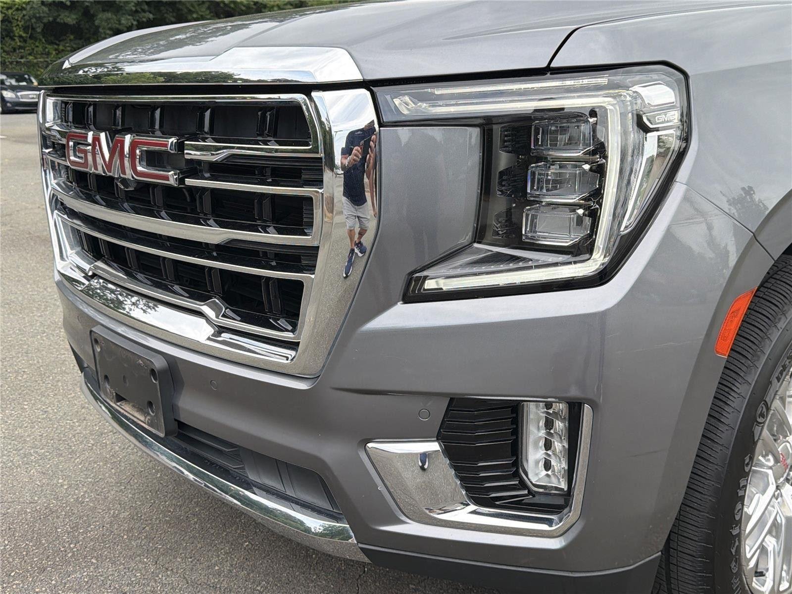 Used 2021 Satin Steel Metallic GMC SLT image 32