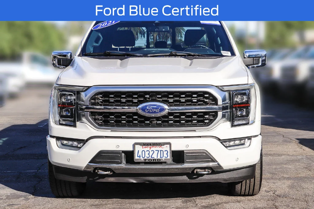 Certified Used 2021 White Ford Platinum image 2