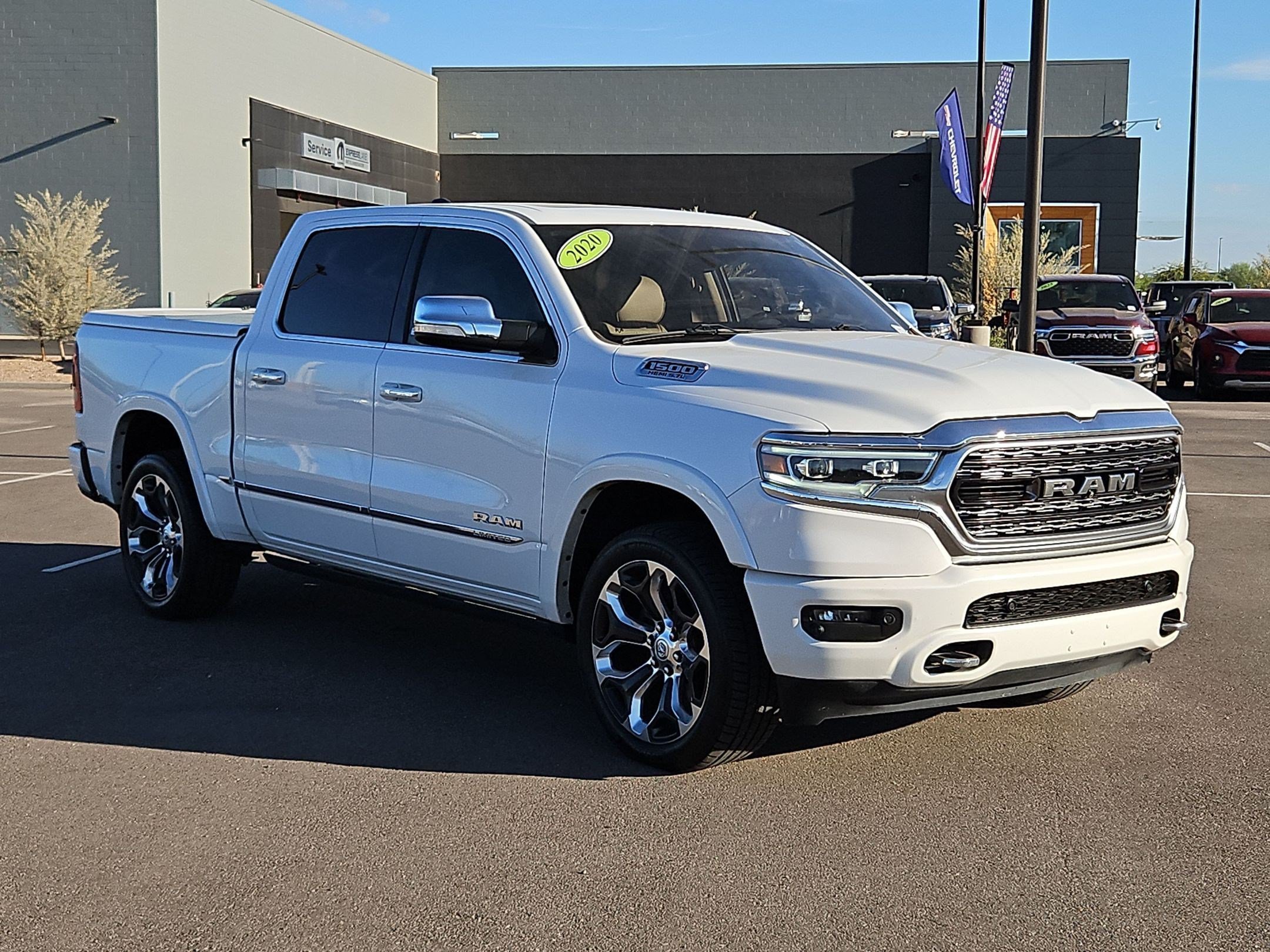 Certified Used 2020 Off-white Ram Limited Crew Cab 4x4 5