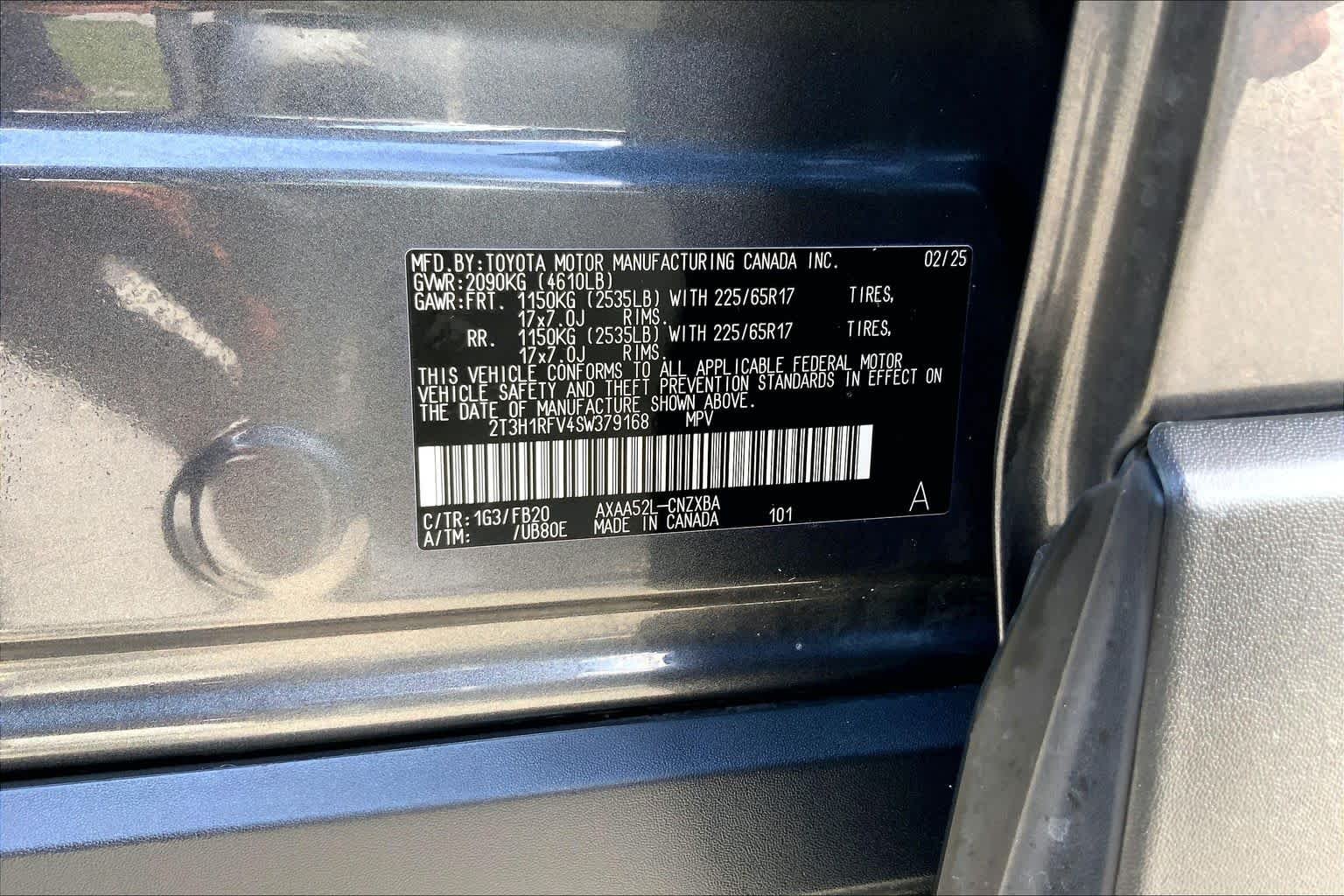 Used 2025 Magnetic Gray Metallic Toyota LE image 36