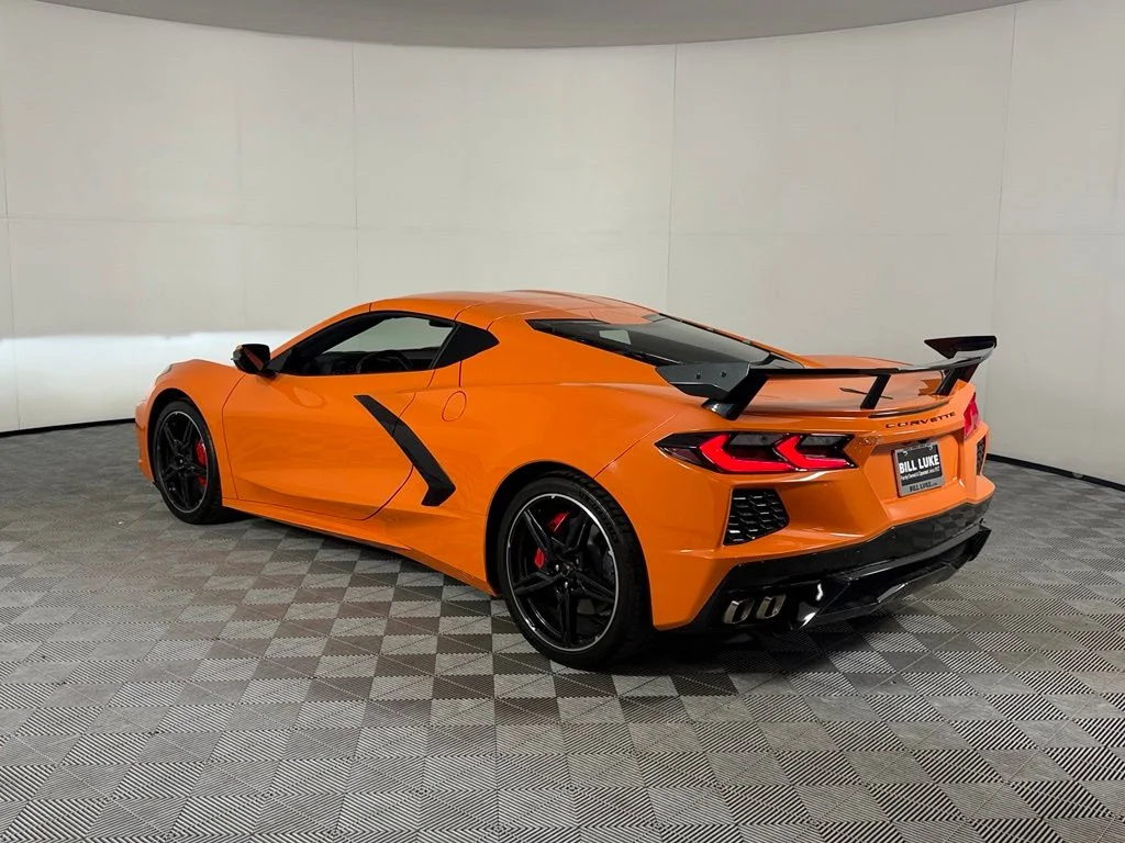 Used 2023 Orange Chevrolet Stingray 1LT image 9