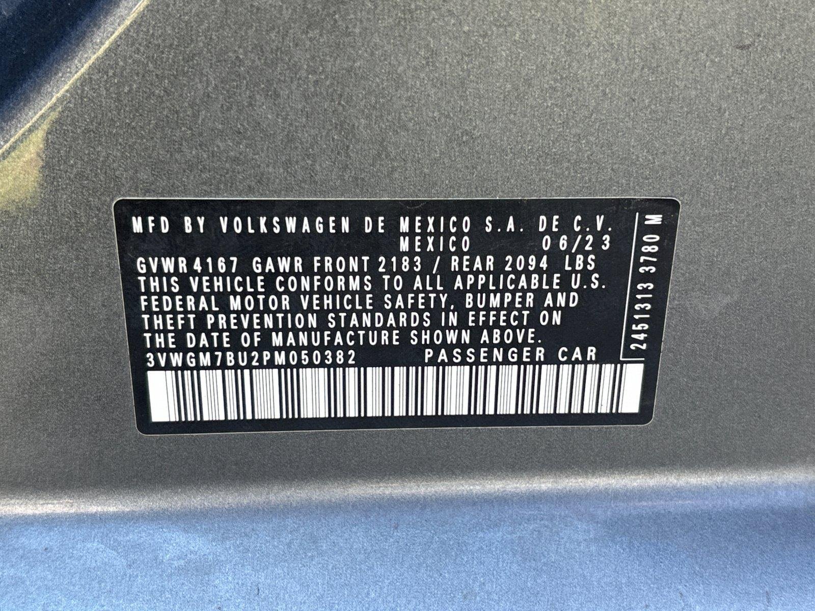 Used 2023 Platinum Gray Metallic Volkswagen SEL image 11