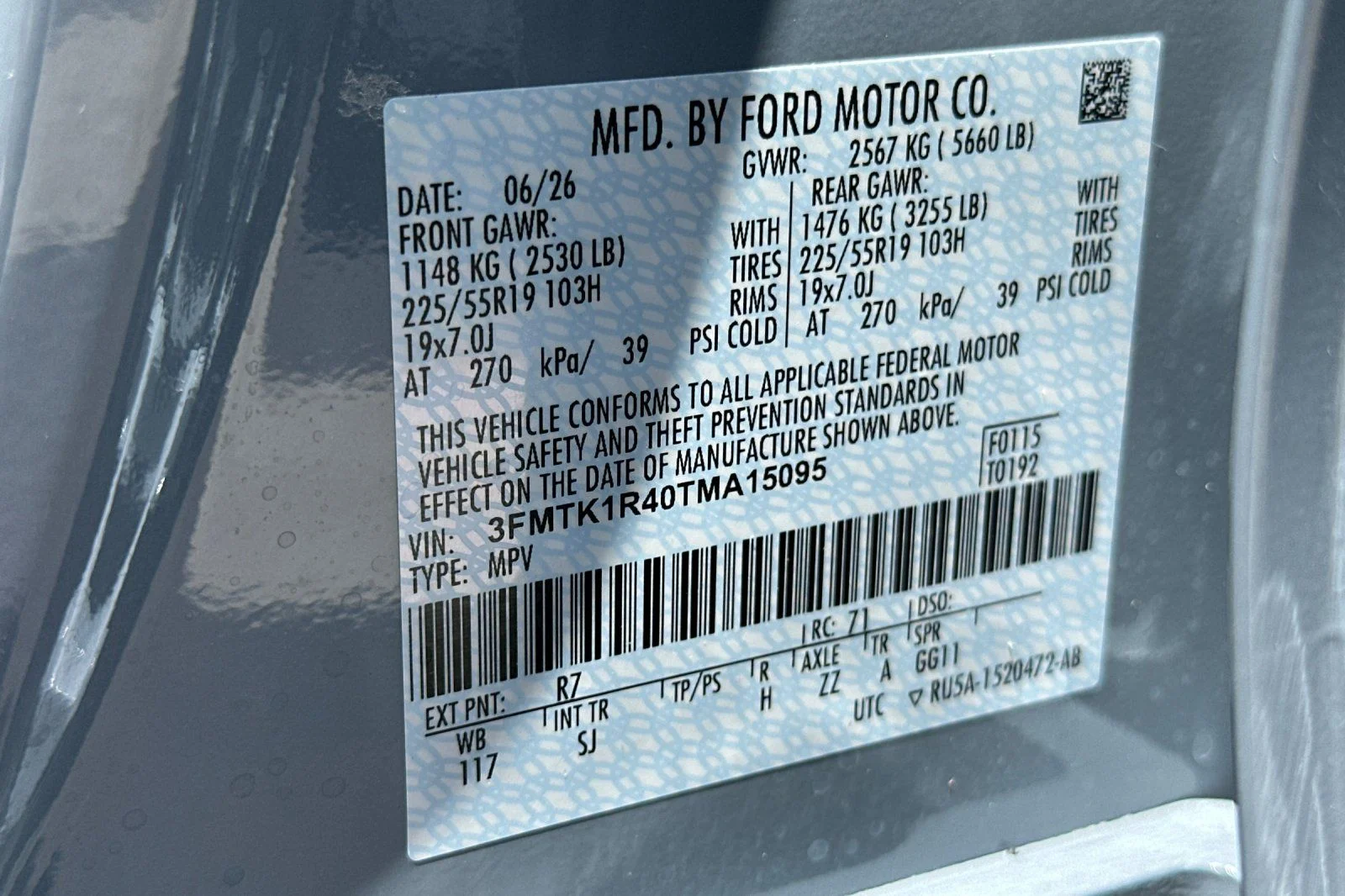 New 2026 Glacier Gray Metallic Tri-coat Ford Select image 28