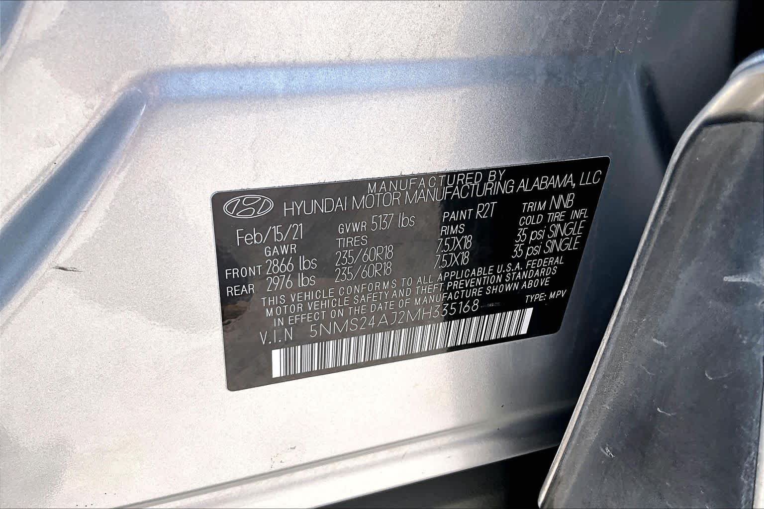 Used 2021 Shimmering Silver Hyundai SEL image 36
