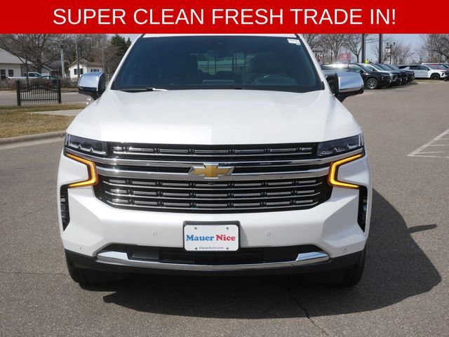 Certified 2021 Chevrolet Tahoe Premier with VIN 1GNSKSKD8MR388005 for sale in Anoka, Minnesota
