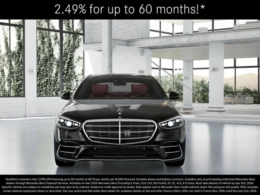 New 2026 Obsidian Black Metallic Mercedes-Benz S 580 image 49