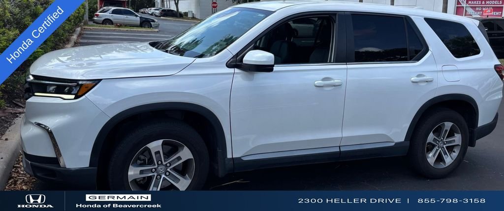 Certified Used 2023 Platinum White Pearl Honda 2WD EX-L 7P image 1