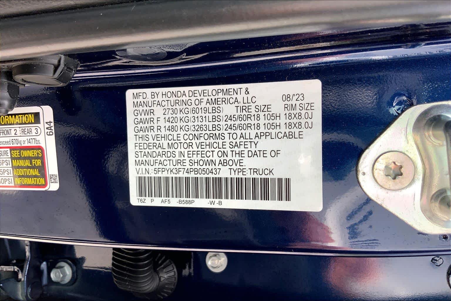 Used 2023 Obsidian Blue Pearl Honda RTL-E image 36