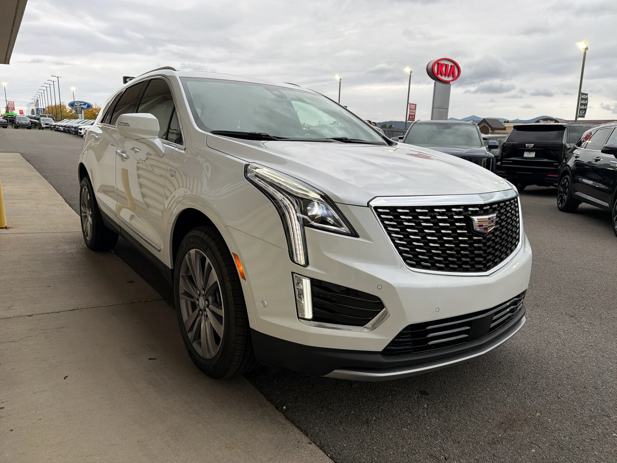 New 2026 Crystal White Tricoat Cadillac AWD Premium Luxury image 3