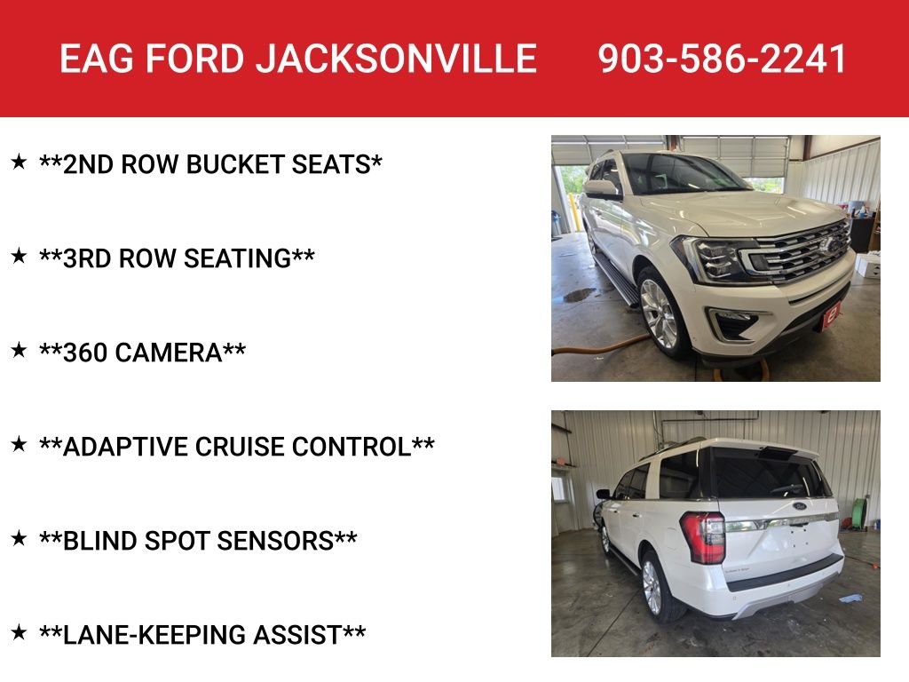Used 2018 White Platinum Tri-Coat Metallic Ford Limited image 8