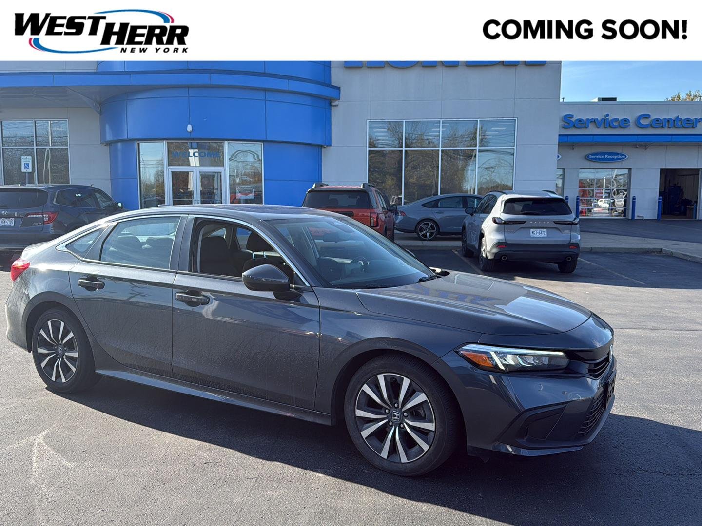 Used 2024 Meteorite Gray Metallic Honda EX image 1