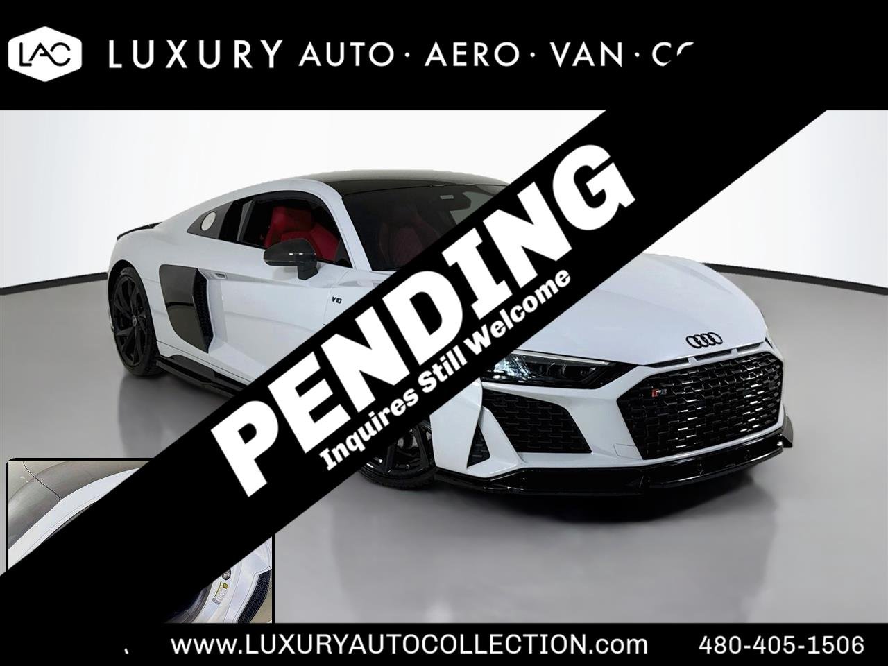 Used 2021 Suzuka Gray Metallic Audi 5.2 V10 | Carbon Ext Pkg | Diamond Stitched Int | Premium Pkg image 1