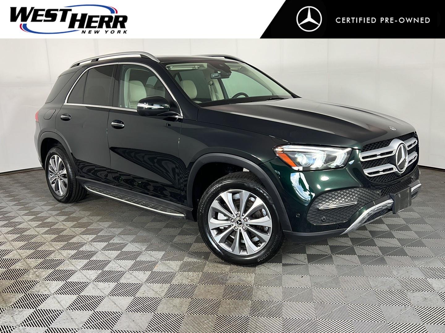 Certified Used 2023 Emerald Green Metallic Mercedes-Benz GLE 350 image 1