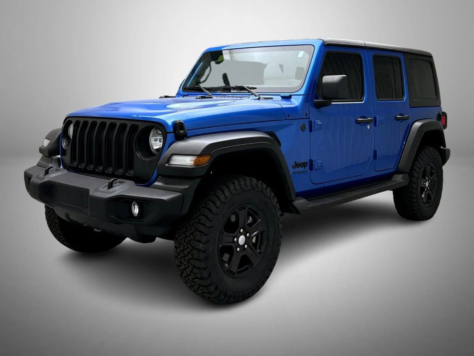Used 2022 Blue Jeep Unlimited Sport S image 1