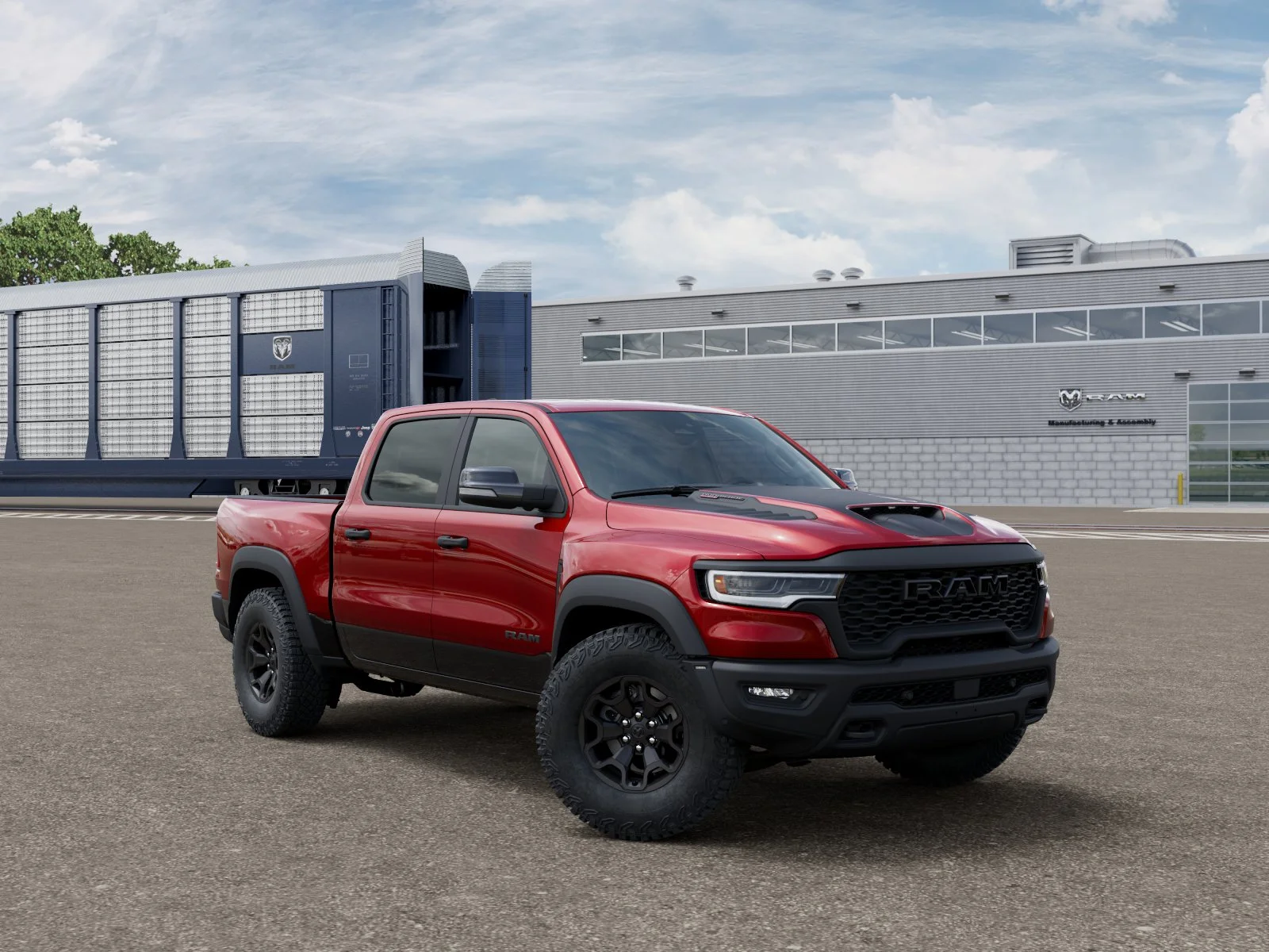 New 2026 Molten Red Pearl-Coat Exterior Paint RAM RHO image 5