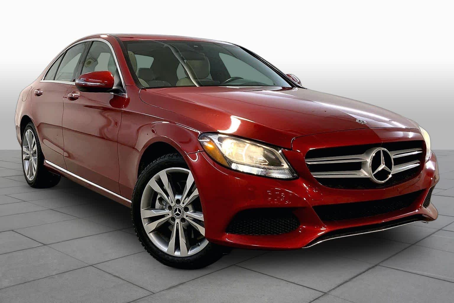 Used 2018 designo Cardinal Red Metallic Mercedes-Benz C 300 image 2