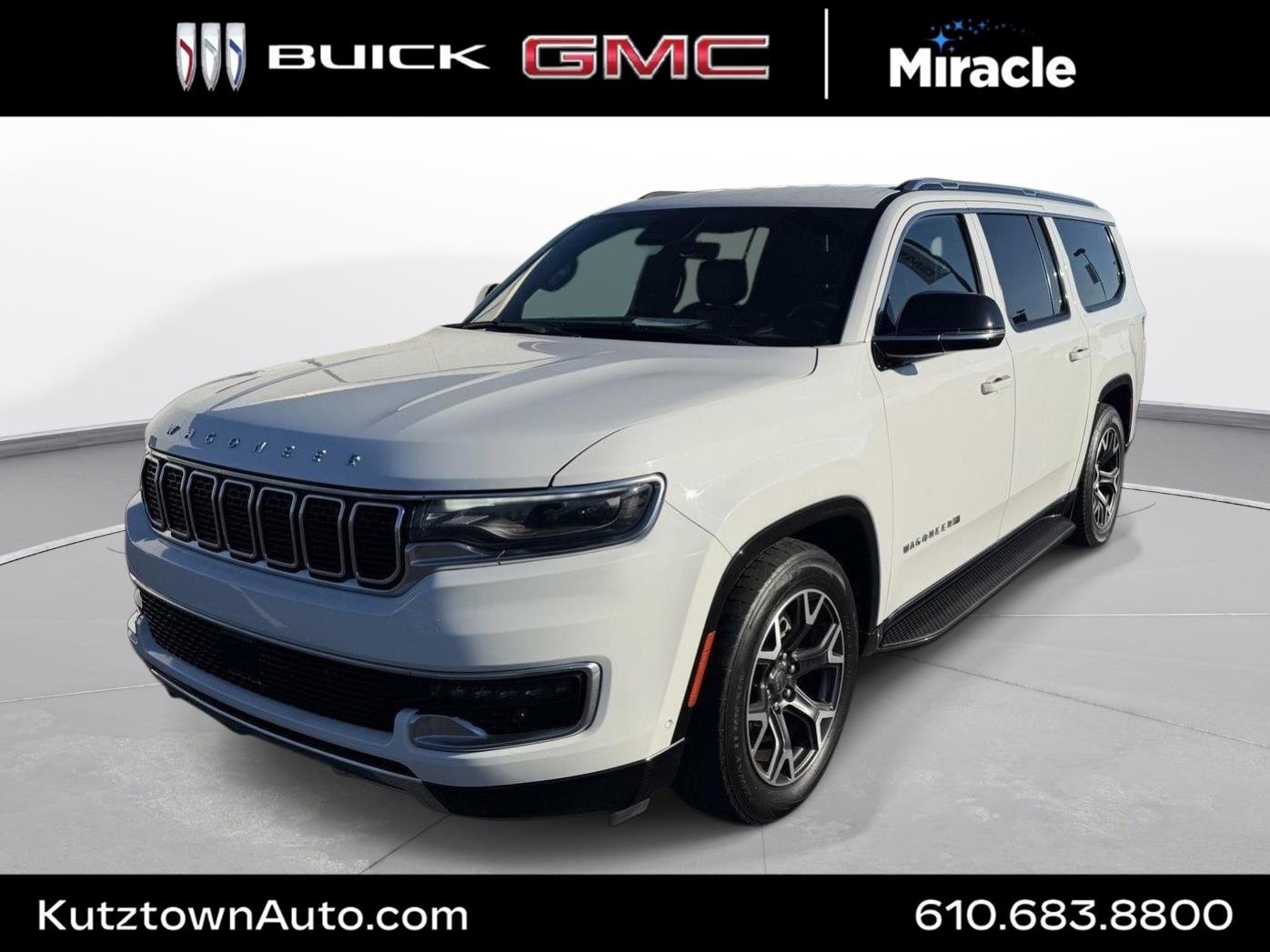 Used 2024 Bright White Clearcoat Jeep Series III image 1