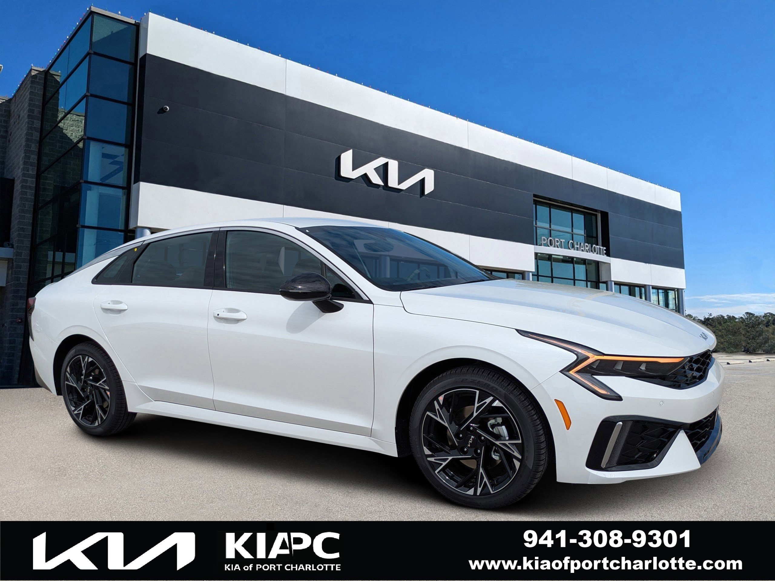 New 2026 Snow White Pearl Kia GT-Line FWD image 1