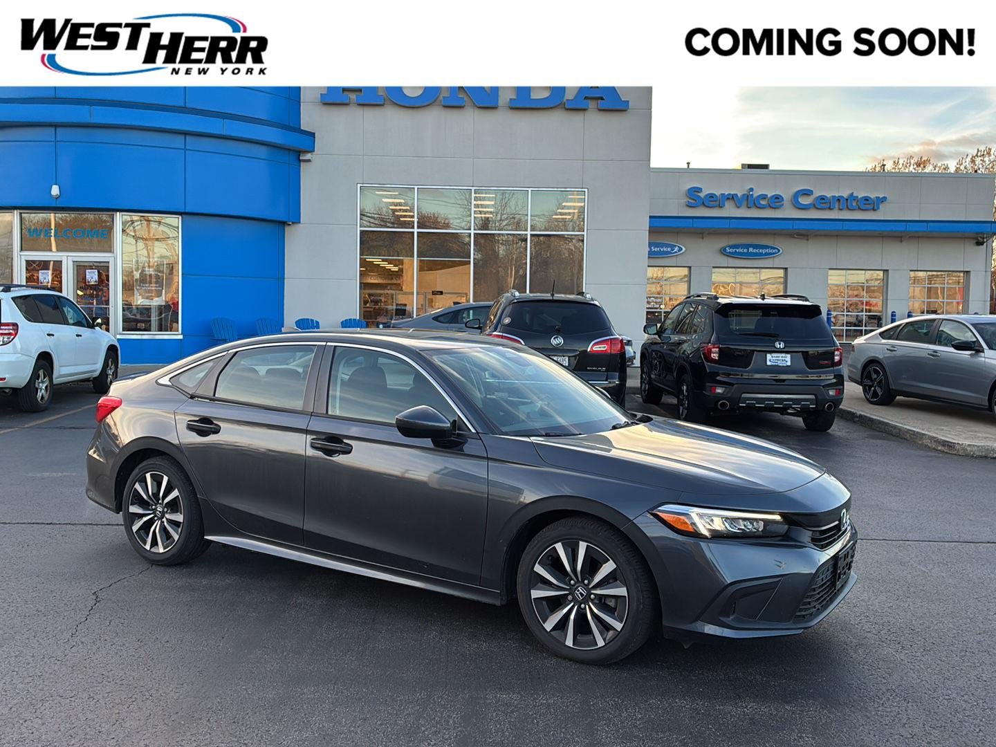 Used 2024 Meteorite Gray Metallic Honda EX image 1